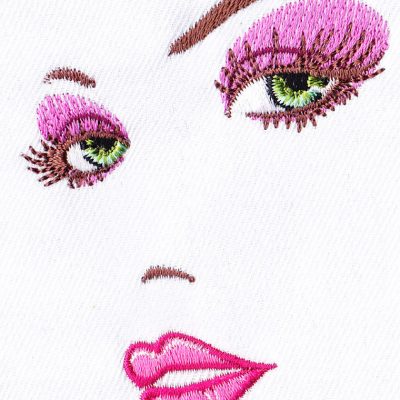 Faces Embroidery Design