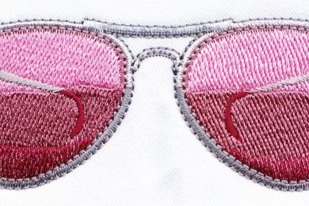 Sun Glass Embroidery Design