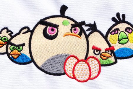 Angry Bird Embroidery Design