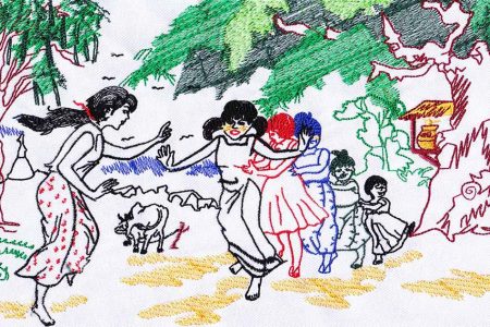 Country Dance Embroidery Design