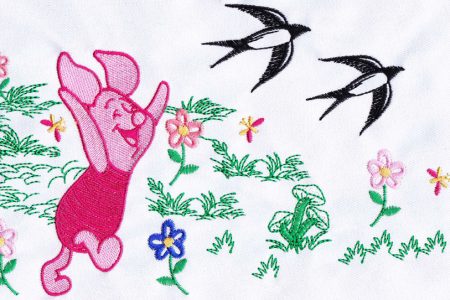 Piglet Embroidery Design
