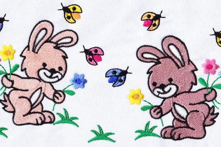 Twin Bear Embroidery Design
