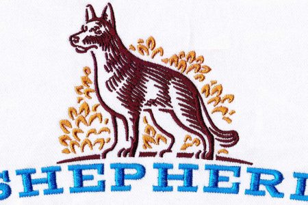 Shepherd Embroidery Design